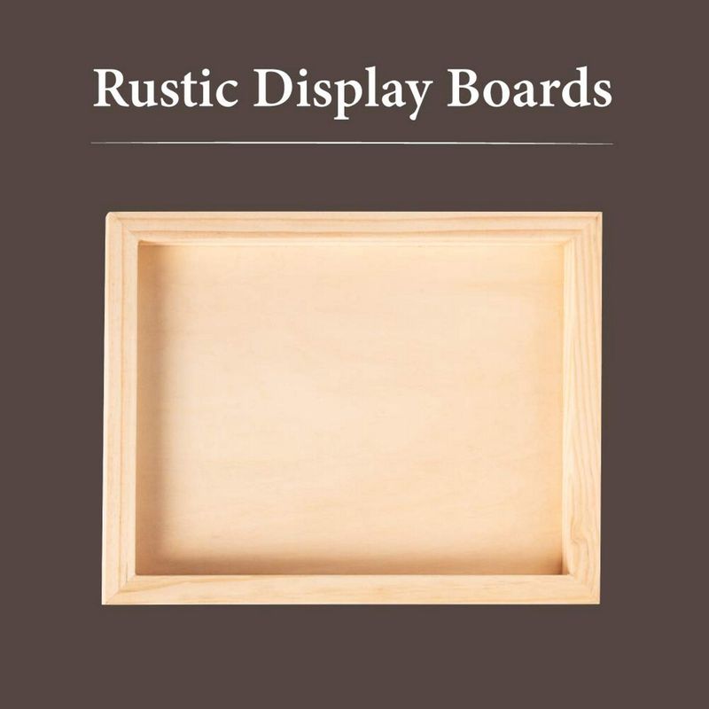 6 Pack 10x10 Wood Panels for Painting, Unfinished Wood Canvas Boards, 7/8  Deep Cradle Artist Wall Canvases for Crafts