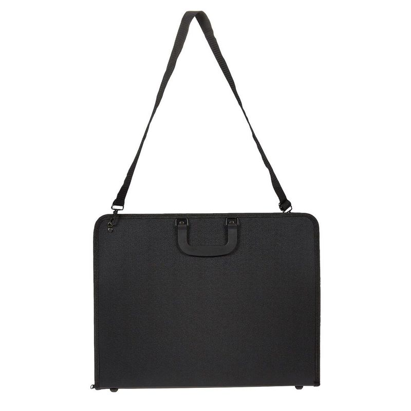 Large Portfolio Bag in Black Leather