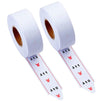 T80 Tickets - 2-Roll Two-Digit Turn-O-Matic T80 White Take-a-Number Tickets for Deli Ticket Dispenser, 2000 Tickets/Roll, White