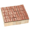 Alphabet Rubber Stamps, Letters and Symbols Set for Cards, DIY Crafts (30 Piece)