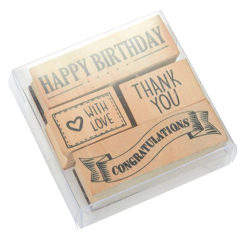 Happy Birthday Stamps for Card-Making and Scrapbooking Supplies by The  Stamps of Life - MoreCandles Sentiments
