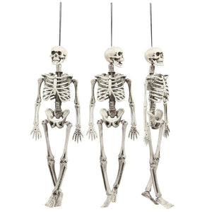 Halloween Decoration Hanging Skeleton Set (5 x 1.7 x 15.2 In, 3 Pack)