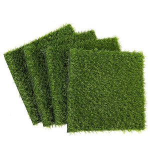Fake Grass Patch, Synthetic Grass (12 x 0.25 x 12 in, 4-Pack)