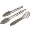 Baking Utensils, Silicone Kitchen Set with Stainless Steel Handles (3 Pieces)