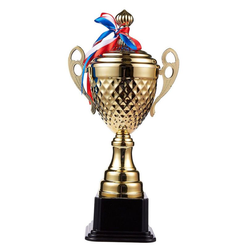 Juvale Large Gold Trophy Cup for Sport Tournaments, Competitions (15.2 x 7.5 x 3.7 in)
