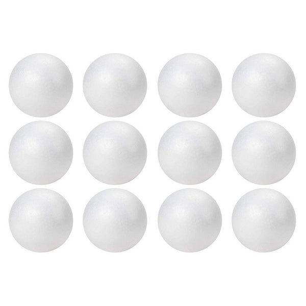 12-Pack Foam Balls, Arts and Crafts Supplies (4 in)