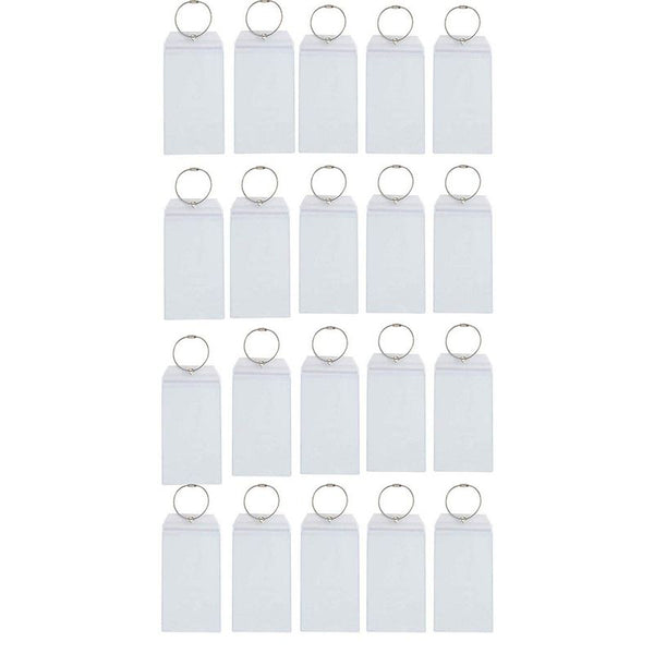 Cruise Luggage E-Tag Holders, Seal and Steel Loops (20 Pack)
