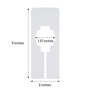 Blank Hanger Dividers for Clothing Racks (5 x 2 in, 60 Pack)