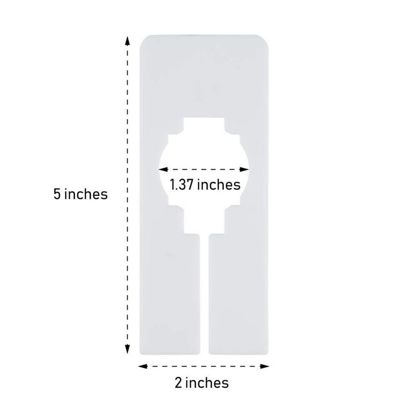 Blank Hanger Dividers for Clothing Racks (5 x 2 in, 60 Pack)