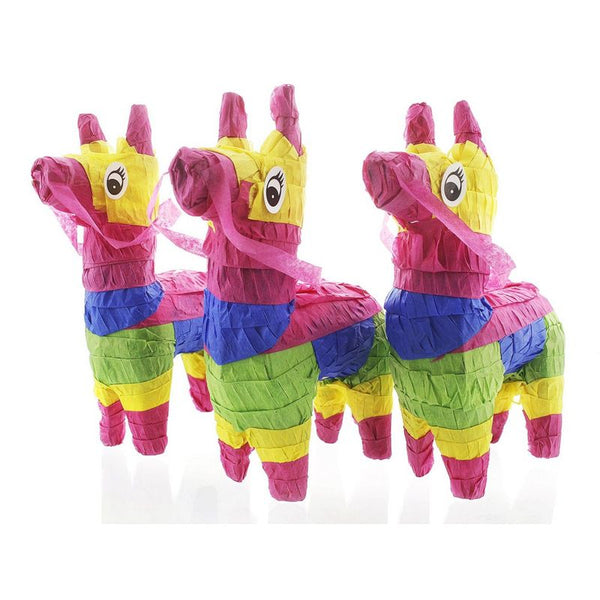 Mini Donkey Pinatas for Kids Birthday Party, Cinco De Mayo (4 x 7.5 In, 3 Pack)