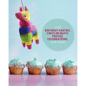 Mini Donkey Pinatas for Kids Birthday Party, Cinco De Mayo (4 x 7.5 In, 3 Pack)