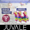 Mini Donkey Pinatas for Kids Birthday Party, Cinco De Mayo (4 x 7.5 In, 3 Pack)