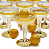 Juvale 20-Piece Set Party Champagne Beer Pong Drinking Game, 12 Gold Foil Glasses and 8 Balls