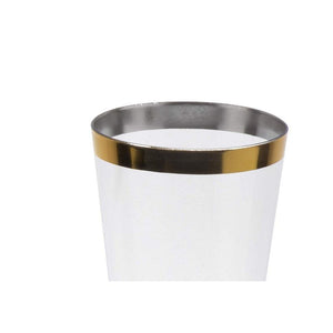 Champagne Flutes with Gold Rim (5 oz, 50 Pack)