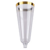 Champagne Flutes with Gold Rim (5 oz, 50 Pack)