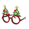 Christmas Party Costume Accessories - 2-Piece Set Christmas Tree Hat and Festive Eyeglasses, Holiday Outfit, Gag Gifts, White Elephant Gifts