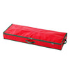 Plastic Storage Bag- Christmas Holiday Gift Wrapping Paper Roll Storage - Holds Over 8 Rolls, Red, 40 x 13.5 x 4.5 Inches