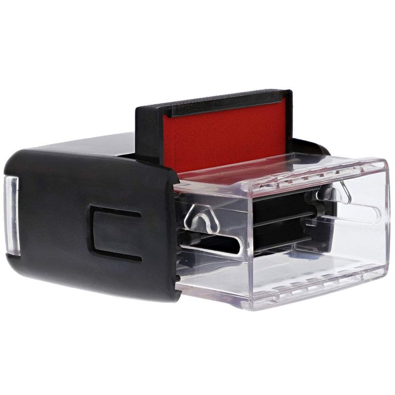 Juvale for Deposit Only Self Inking Stamps, Red Ink (2 Pack)