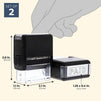 Set of 2 - Self Inking Business Stamps - Paid