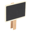 Juvale Mini Blackboard Clips - 12-Set Chalkboard Tag Signs, Wooden Message Board for Memo, Note Taking, Food Label, Party - Rectangle, 2.6 x 2.3 x 0.5 inches