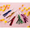 50-Pack Party Horns - Assorted Foil Party Blowers, Birthday Squawkers Noise Makers, Kids Party Favors, Bulk Goodie Bag Stuffers, 5 Colors