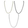 Beaded Party Necklaces for New Year's Eve Party, Gold, Silver, Black (42 Pack)