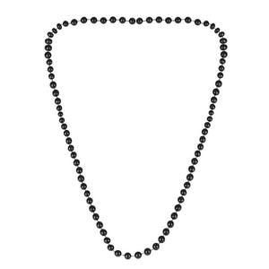 Beaded Party Necklaces for New Year's Eve Party, Gold, Silver, Black (42 Pack)