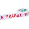 Juvale Fragile Adhesive Warning Tape - Heavy Duty White Red Handle with Care Packing Packaging Shipping and Handling Tape Rolls - 100 Meters