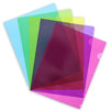 Plastic Document Project Folders, Letter Size (5 Colors, 30 Pack)
