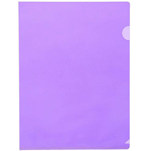 Plastic Document Project Folders, Letter Size (5 Colors, 30 Pack)