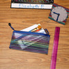 A6 Mesh Zipper Pouches for School Supplies, Cosmetics (24 Pack)