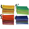 A6 Mesh Zipper Pouches for School Supplies, Cosmetics (24 Pack)