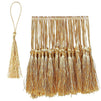 Bookmark Tassels - 150-Pack Silky Floss Tassel Pendant with 2.3-inch Cord Loop - Ideal for Handmade Craft Accessory, DIY Jewelry Making, Home Decoration, Souvenir - Gold, 0.1 x 5.4 x 0.1 inches