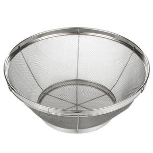 Stainless Steel Colander/Mesh Colander Strainer Basket - For Kitchen Straining, Draining, Salad, Spaghetti and Noodles - 10.25 x 4 Inches