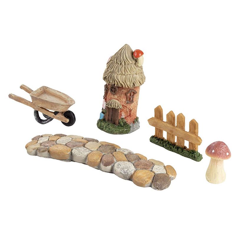 Juvale Mini Fairy Garden Gnome Village, Garden Decorations (10 Piece Set)