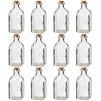 Juvale Clear Glass Bottles with Cork Lids (12 Pack)