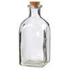 Juvale Clear Glass Bottles with Cork Lids (12 Pack)