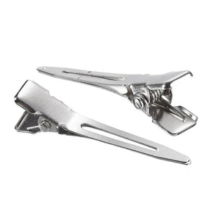Hair Clips - 100-Pack Duckbill Clips, Professional Hairdressing Salon Metal Hair Grips for Hai Styling and Sectioning, Alligator Hair Clips, Silver, 1.75 Inches