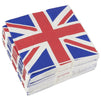 100-Pack Decorative Napkins - Disposable Paper Party Napkins with UK Flag Design - Perfect for Birthday Parties, Celebrations and Special Occasions, 13 x 13 Inches