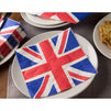 100-Pack Decorative Napkins - Disposable Paper Party Napkins with UK Flag Design - Perfect for Birthday Parties, Celebrations and Special Occasions, 13 x 13 Inches