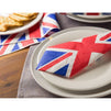 100-Pack Decorative Napkins - Disposable Paper Party Napkins with UK Flag Design - Perfect for Birthday Parties, Celebrations and Special Occasions, 13 x 13 Inches