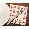 Santa Claus Paper Napkins for Christmas Holiday Parties (6.5 x 6.5 In, 100 Pack)