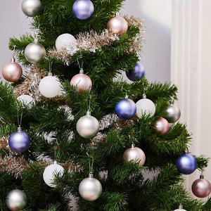 Purple Christmas Ornament Balls, Matte Ornaments Set (2.3 in, 36 Pack)