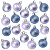 Mini Christmas Tree Ornament Set, Hanging Decorations (Blue, Lavender, 1.5 In, 48 Pack)