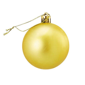 Gold Christmas Tree Ornament Balls, Shiny, Matte, and Glitter Ornaments Set (2.3 In, 36 Pack)