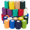 24 Pack Self Adhesive Bandage Wrap, Cohesive Vet Tape (12 Colors, 3 in x 5 Yards)