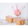 Ice Cream Sundae Cups - 100-Piece Disposable Kraft Paper Dessert Ice Cream Yogurt Bowls Party Supplies, 5-Ounce, Brown