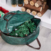 Wreath Storage Container Bag for Christmas Decorations (24 x 8 In, 2 Pack)