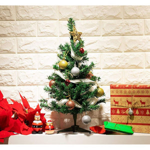 Mini Christmas Trees, Festive Holiday Pine Tree Decor, Easy Assembly (20 in, 3 Pack)