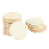 DIY Wooden Disk Christmas Tree Decorations, Holiday Craft Ornaments (3 In, 48 Pack)